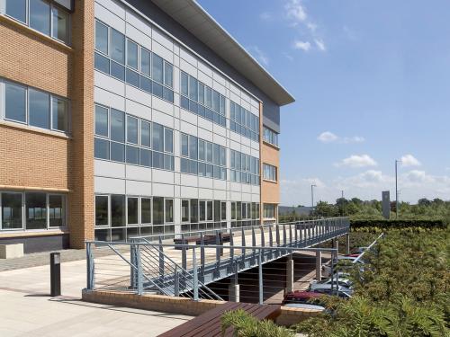 Roof garden with benches